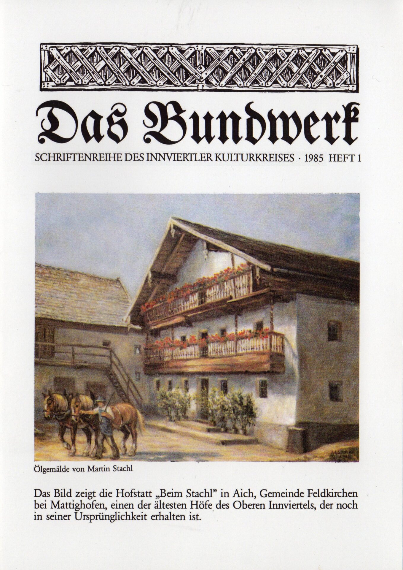 Das Bundwerk, Band 1